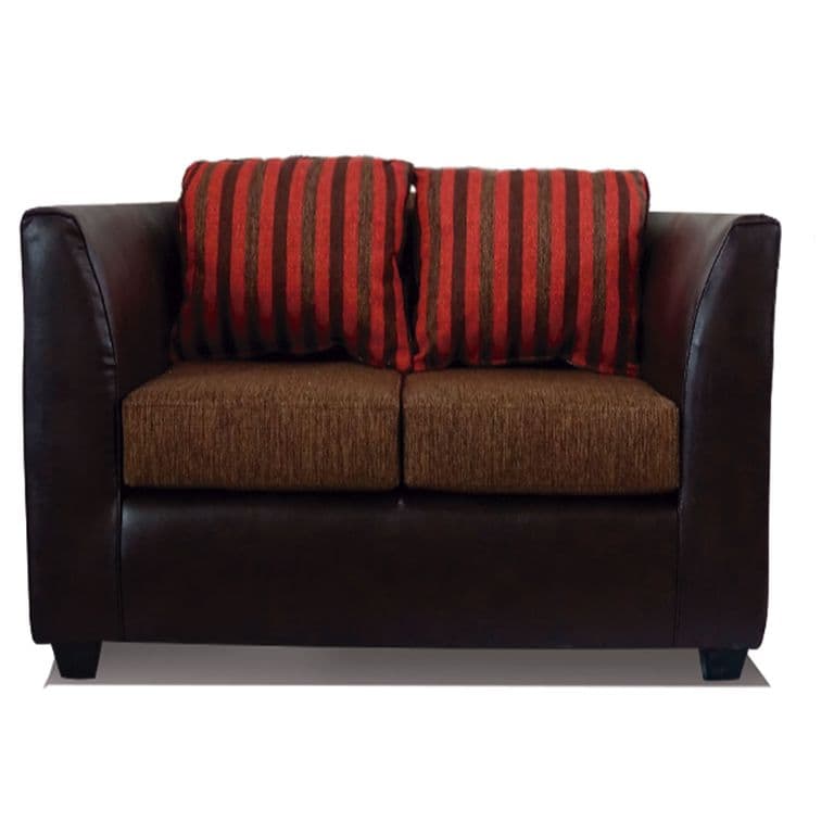 Sofa Valentino 2 Cuerpos T/Pu Cafe