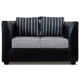 Sofa Valentino 2 Cuerpos T/Pu Gris Plata