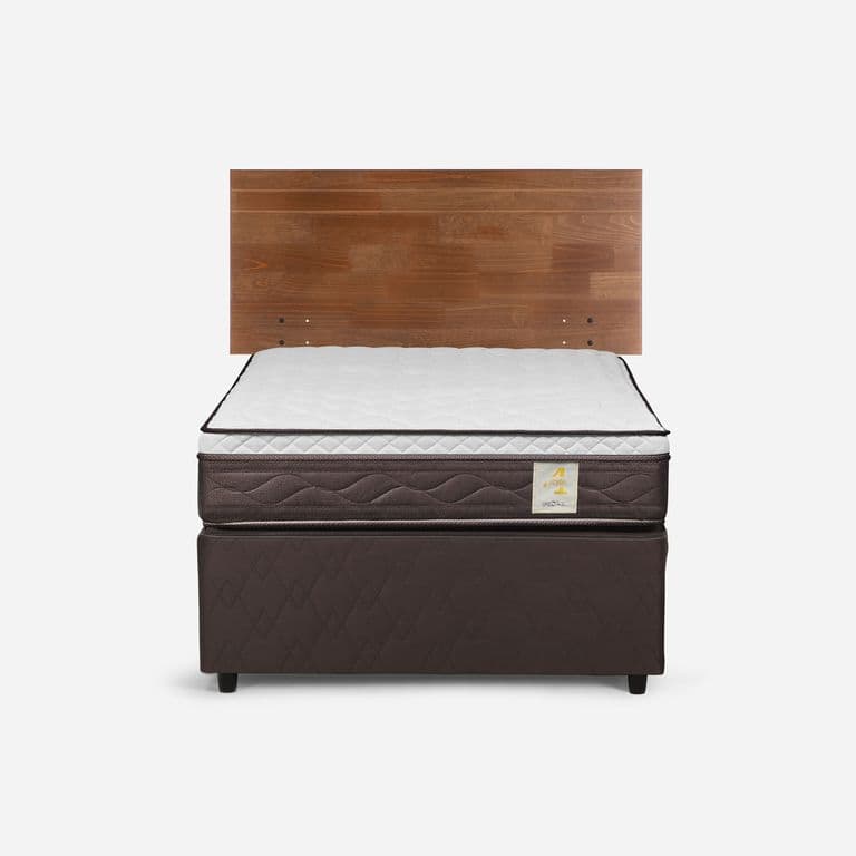 Cama Nido New Style 4 Plus P 1.5 plazas x 2.00 mt + Respaldo Tabor Caramelo