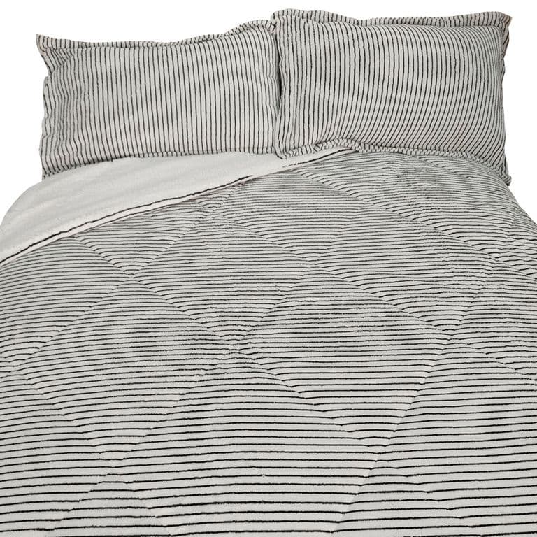 Plumon Coral Gris 2 PLAZAS