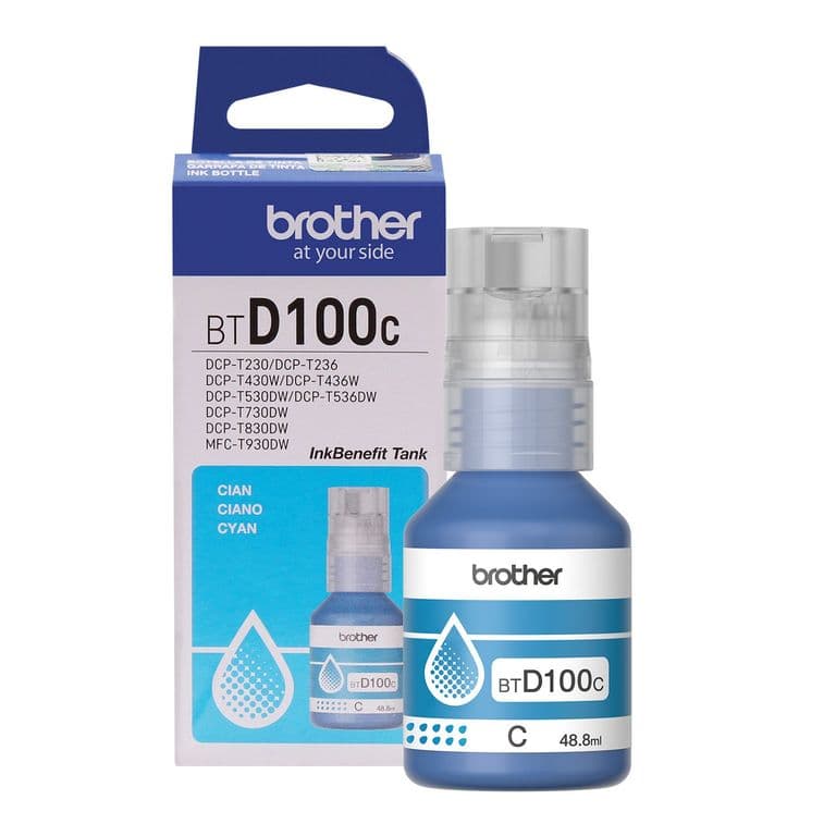 Botella Tinta BTD100C Cian