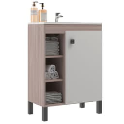 Mueble De Bano 1 Puerta 3 Nichos