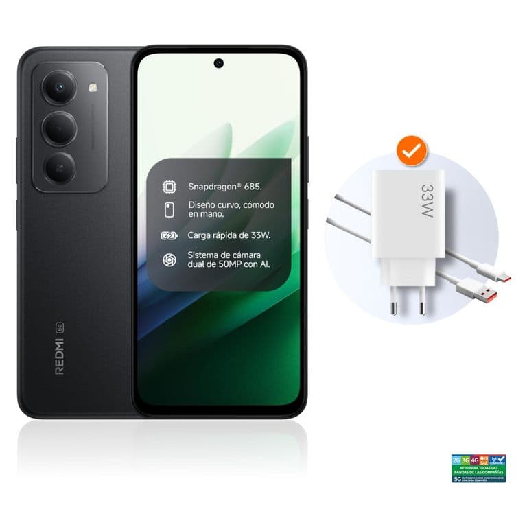 Celular Redmi 15 5G 256GB Negro