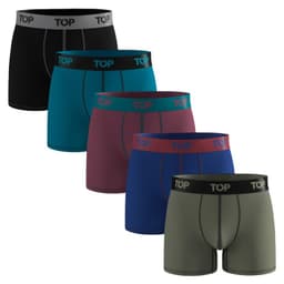 Pack De 5 Boxers Medios Algodon Hombre S