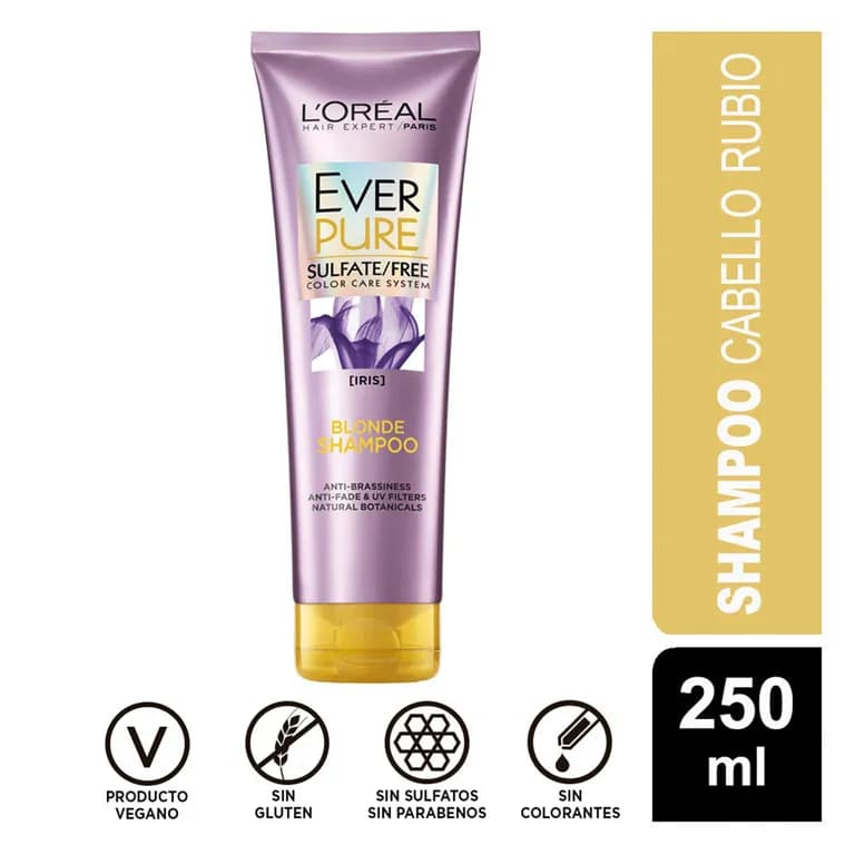 Shampoo L'Oreal Paris Everpure Sulfate Free Blonde Color Care
