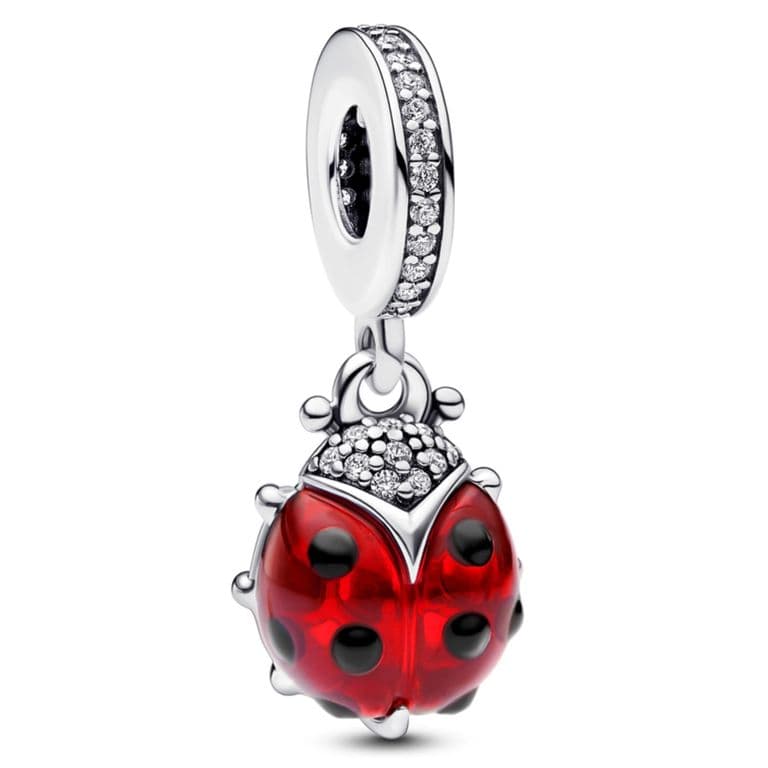 Charm Colgante Mariquita Roja Mujer