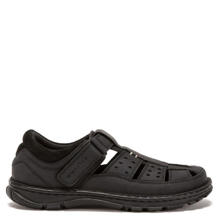 Sandalia Hombre Cuero Negro 39 CL