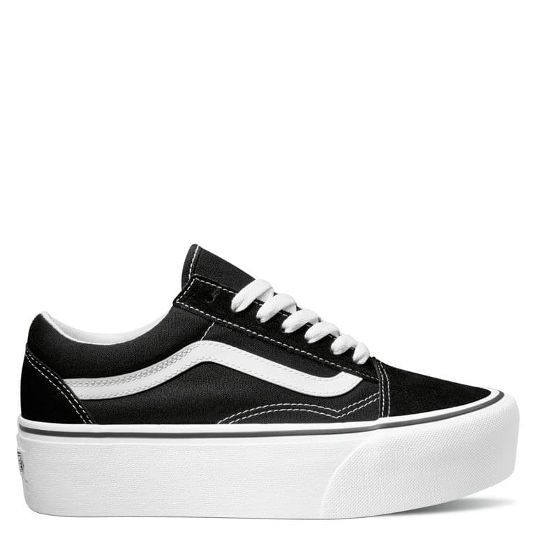 Ua Old Skool Stackform Bw Zapatilla Urbana Mujer Negro 40 CL