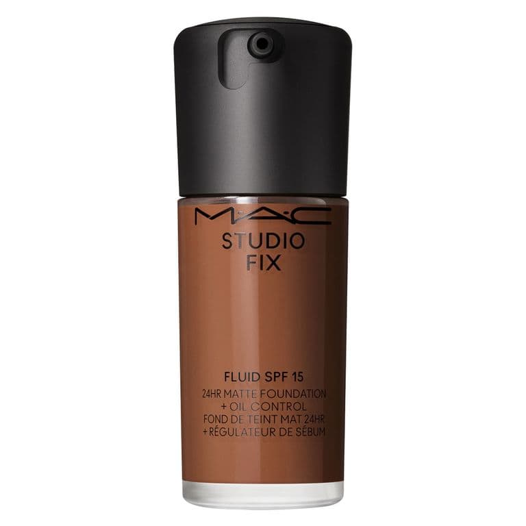Base de maquillaje MAC Studio Fix Fluid SPF 15 24HR Matte Foundation Cosmetics Nw53