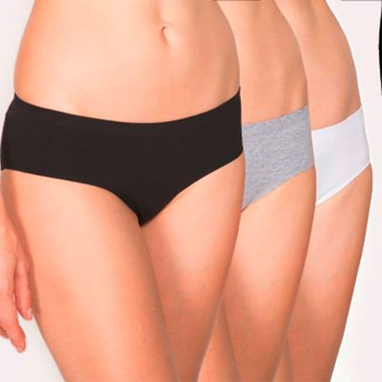 Pack 3 Calzones Pantaleta Mujer Negro S
