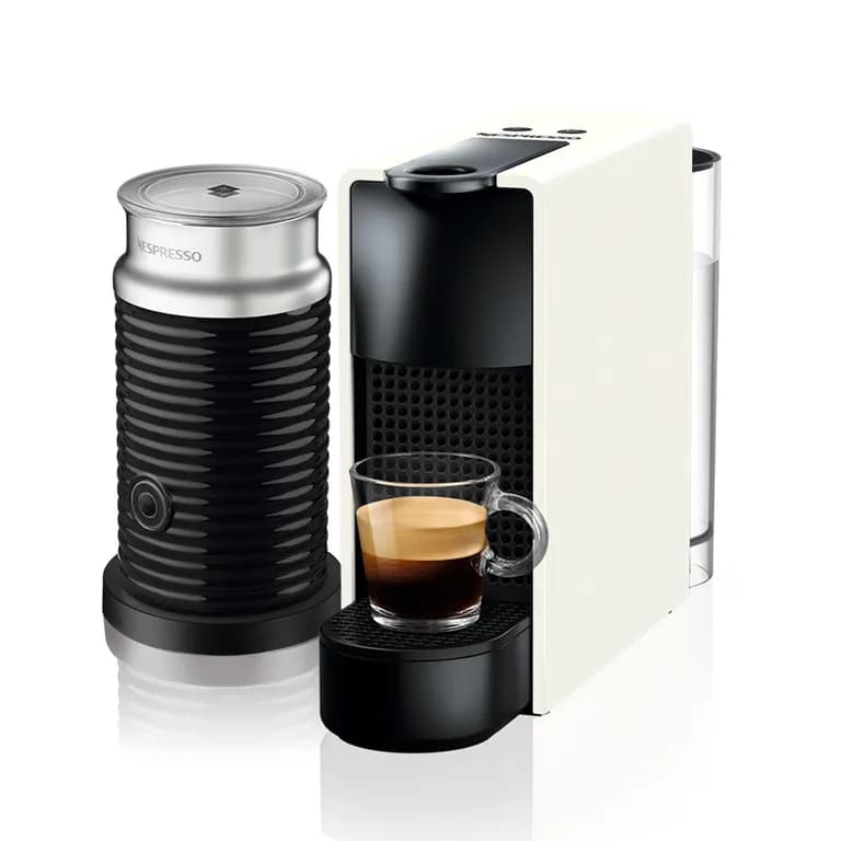 Cafetera Essenza Mini C30 y Espumador de Leche Blanco