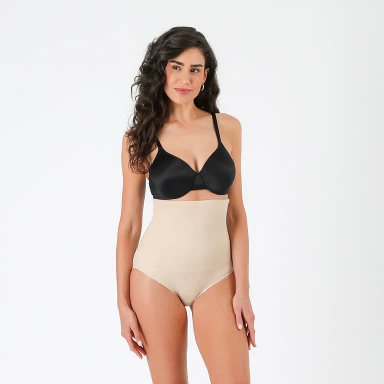 Calzon Control Cintura Alta Mujer Beige L