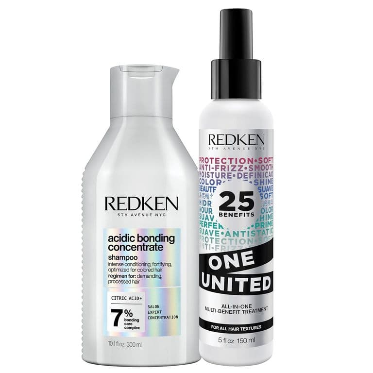 Set ABC Reparacion Total Cabello Danado Shampoo Sin Sulfats 300ml + One United 150ml