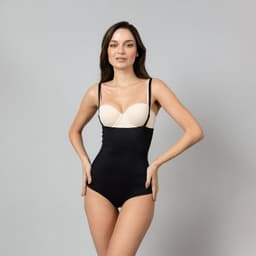 Modelador Reductor Bretel Desmontable Mujer Negro M