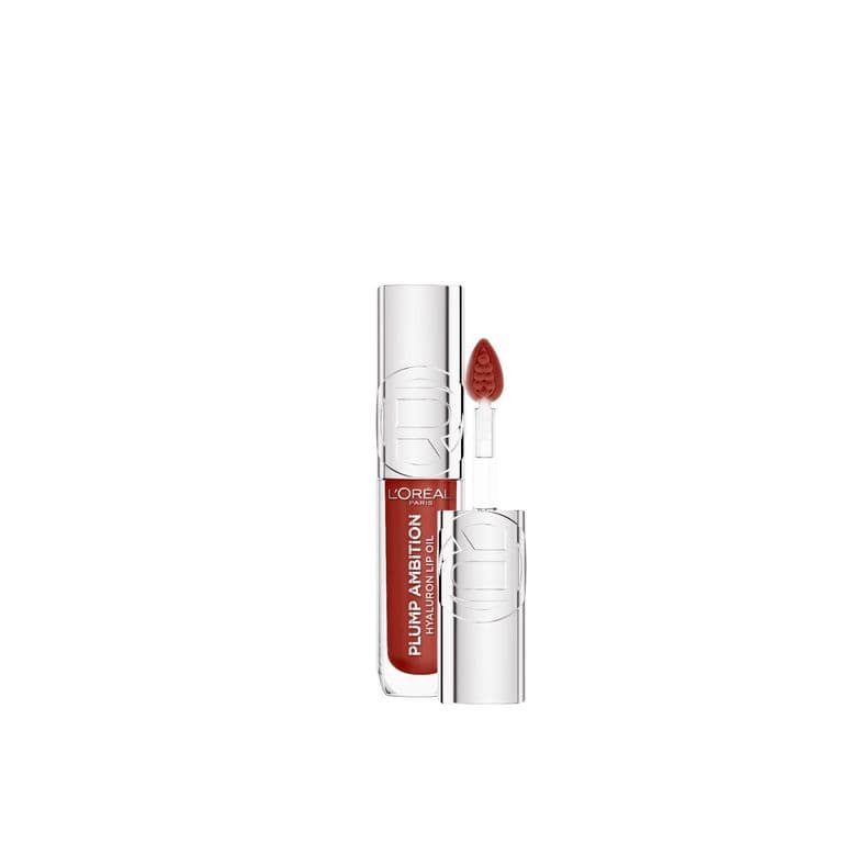 Labial Lip Oil L'Oreal Plump Ambition Tono 485 Wine O'Clock Hyaluron