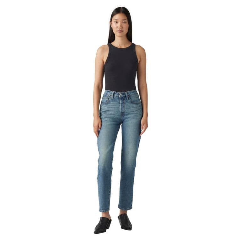 Jeans Mujer 501 Crop Celeste 30-30