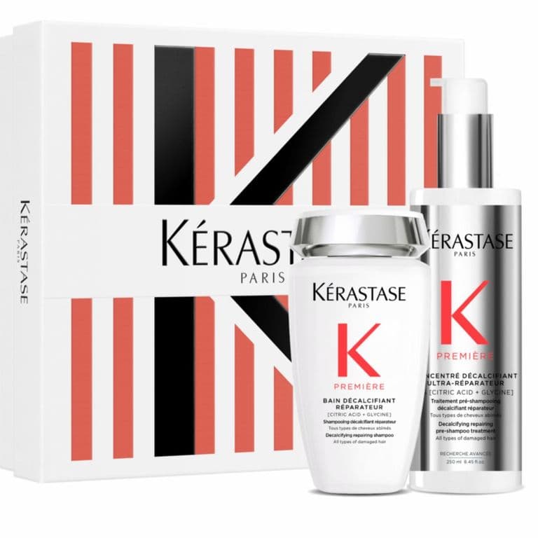 Cofre Reparador Descalcificante Shampoo 250ml + Pretratamiento 250ml Para Cabello Danado Premiere Kerastase