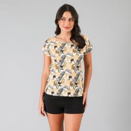 Pijama Top + Short Mujer Negro S