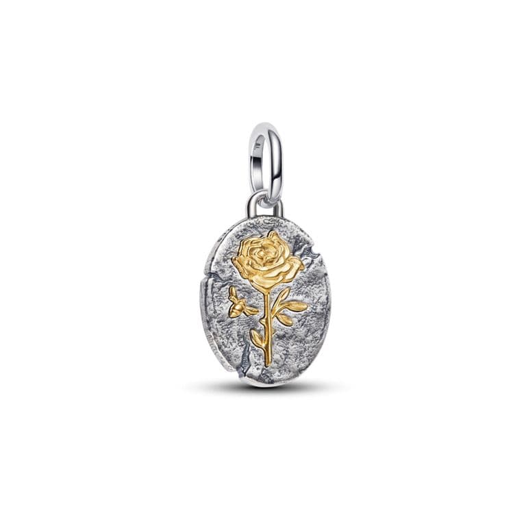 Charm Medallon Rosa Mujer