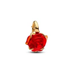Charm Colgante Rosa Encantada De La Bella Y La Bestia De Disney Mujer