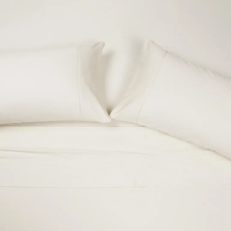 Sabana 300 Hilos Algodon Lisa Ivory KING