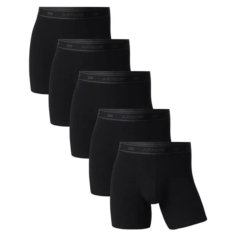 Pack 5 Boxers Algodon Hombre L