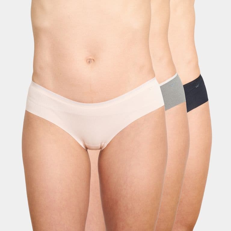 Pack 3 Pantaleta Microfibra Rib Mujer XL