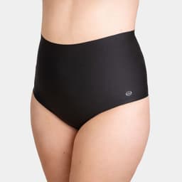 Hikini Alto Corte Laser Mujer Negro S