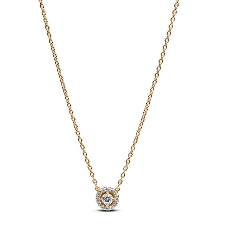 Collar Halo Redondo en Pave Mujer