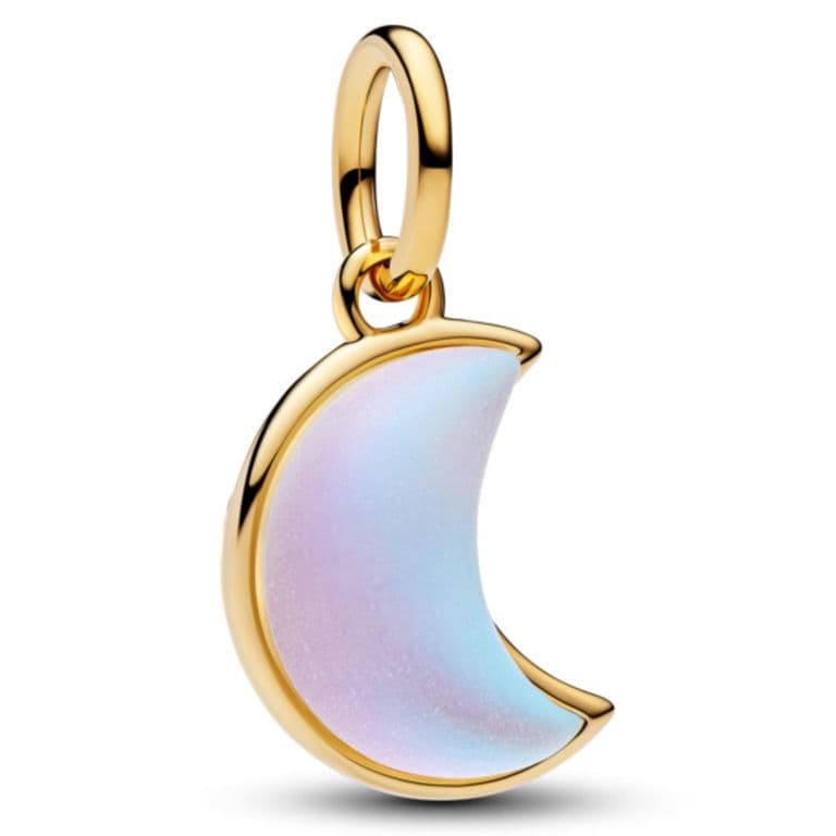 Charm Colgante Luna Creciente Reluciente Mujer