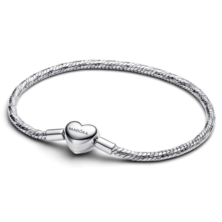 Brazalete Cadena de Serpiente Faceta Plateado Mujer 16