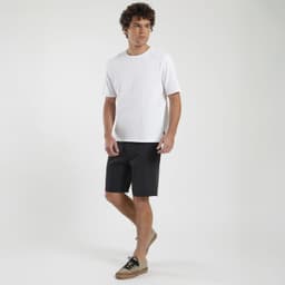 Polera Manga Corta Hombre Blanco L