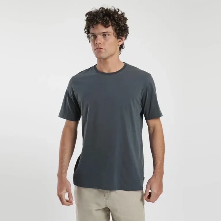 Polera Manga Corta Hombre Azul S