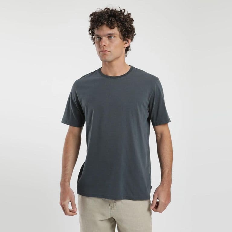 Polera Manga Corta Hombre Azul M