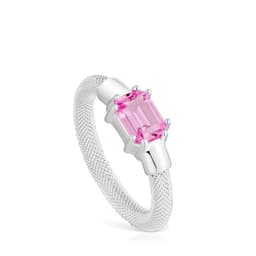 Anillo de Plata y Zafiro Mujer 14