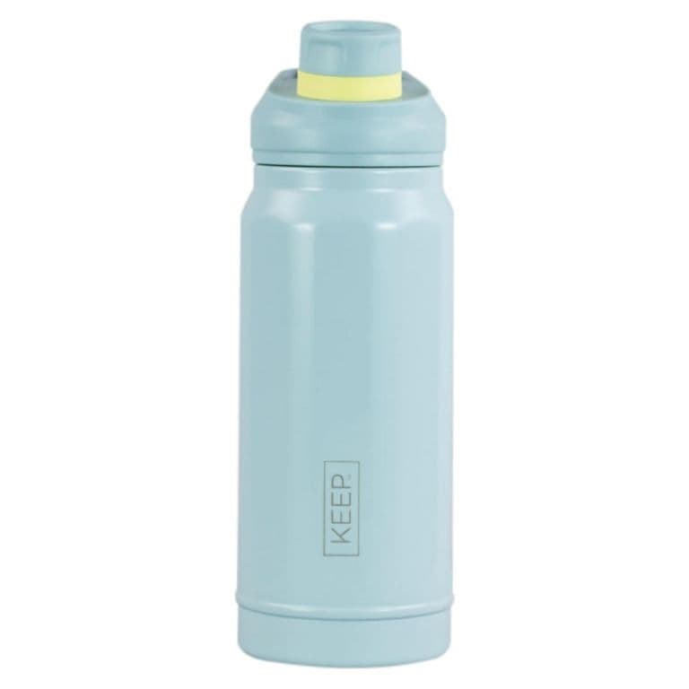 Botella Termica 650 Ml Insulada Strap Celeste