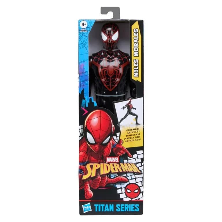 Figura De Accion Spiderman Miles Morales Titan Hero