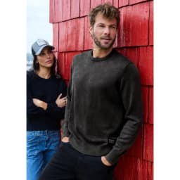 Sweater Tros Organico Hombre Negro XXL