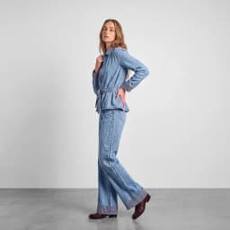 Pantalon Detalle Print Mujer 36