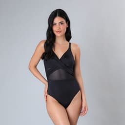 Traje de Bano entero Negro Mujer Negro XL