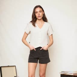 Blusa Nysa Mujer Beige L