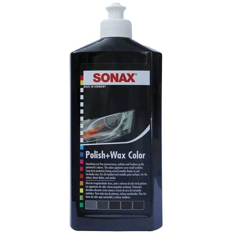 Cera Polish & Wax Negra 500 ml para Pulido y Proteccion Auto
