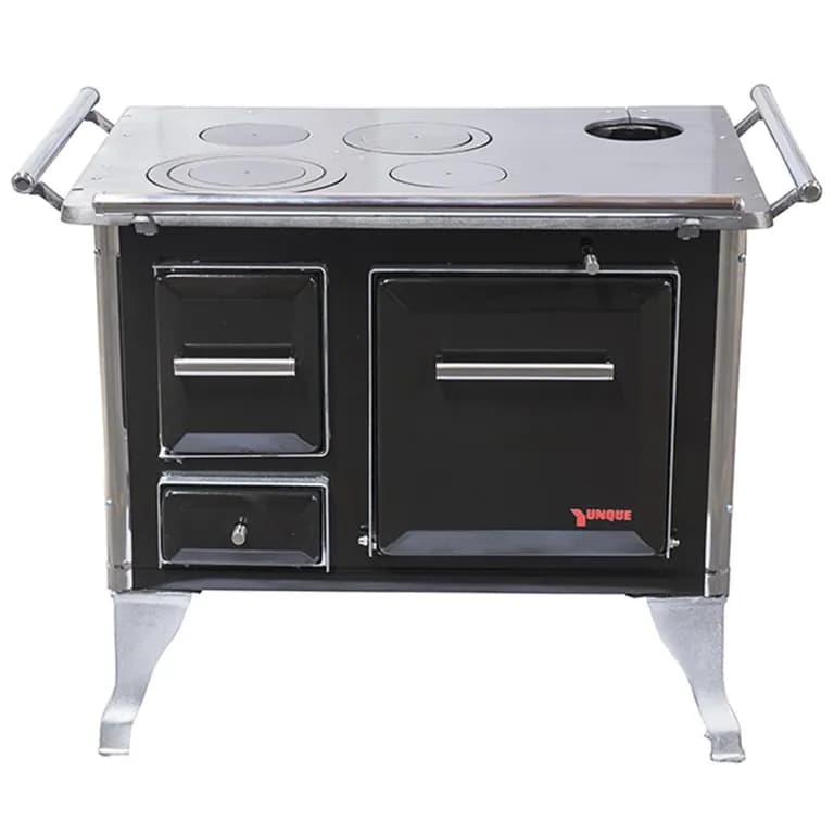Cocina a Lena 80x56 cm 4 Platos Negro Tradicional