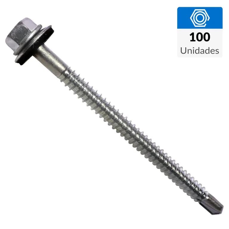Tornillo Autoperforante Metal 3 " 12 mm 100 unidad(es)
