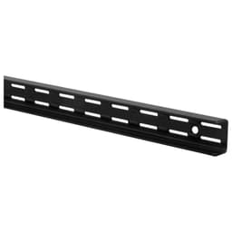Pilar ranurado doble metal 64 cm negro