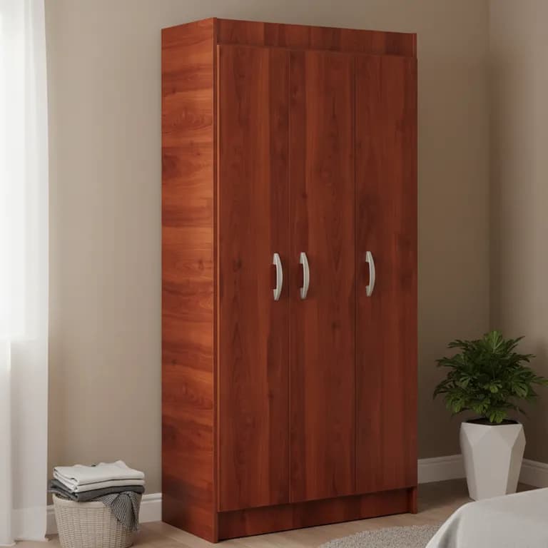 Closet Pasco 3 Puerta(s) 2 Repisa(s) 79x170x38 cm Cerezo