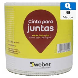 10cm x 45m Cinta de fibra de vidrio autoadhesiva para juntas