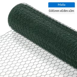 Malla Hexagonal Revestida en Plastico 1" 0.8x3 m