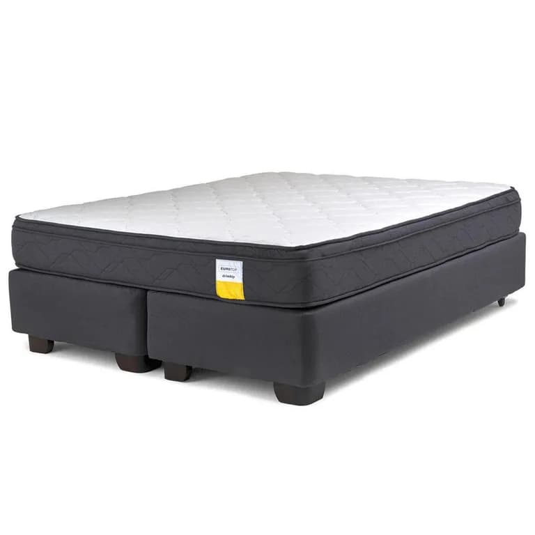 Cama Super king Americana Eurotop Gris