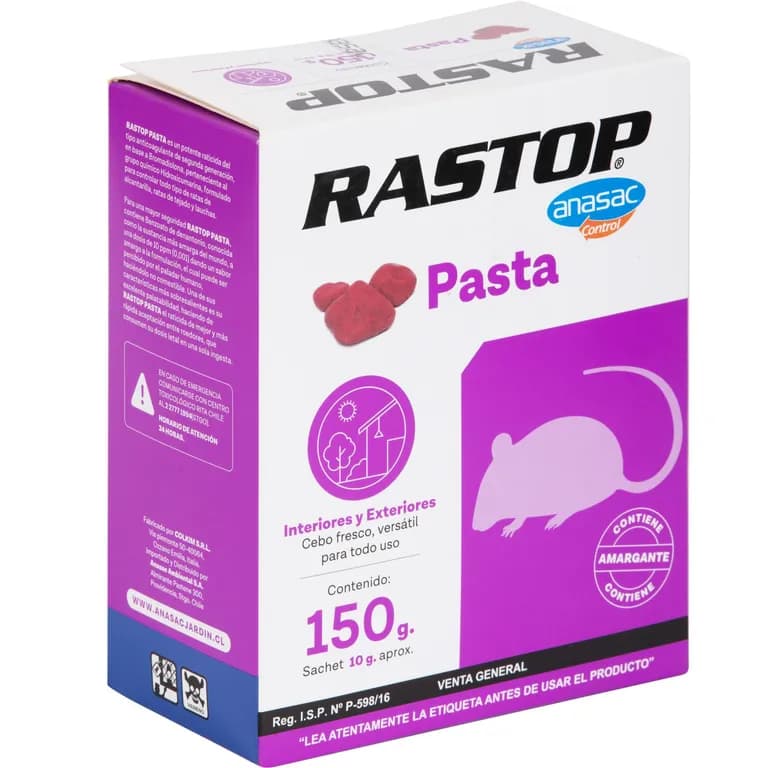 Raticida en Pasta Rastop 150 gr